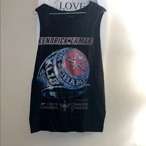 TDE custom design - Kendrick Lamar Championship ring black tee Large
